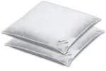 BettwarenShop Doppelpack 3-Kammerkissen Exclusiv F&uuml;llung Aussen 100% Daunen 2x 40x80