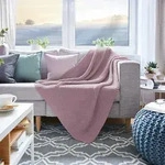 Hahn Strickdecke 545001 130x170 cm | mauve - pink