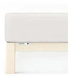 Schlafgut Spannbetttuch Casual aus Bio Baumwolle 90x190 - 100x200 cm | sand-light -