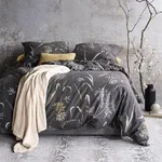 Irisette Edel-Feinbiber Bettw&auml;sche Koala 8425 grau 155x220 cm + 80x80 cm - grau