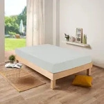Traumschlaf Frottee Stretch Spannbettlaken 90x200 - 100x200 cm | silber - grau