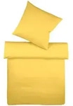 Fleuresse Halbleinen Bettw&auml;sche Provence 155x220 cm + 80x80 cm | lemon - gelb