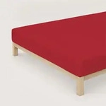 Schlafgut Spannbetttuch Pure aus Bio Baumwolle 140x200 - 160x220 cm | red-deep - rot