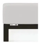 Schlafgut Boxspring Spannbetttuch Pure aus Bio Baumwolle 120x200 - 130x220 cm 