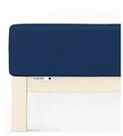 Schlafgut Spannbetttuch Casual aus Bio Baumwolle 120x200 - 130x200 cm | blue-deep -