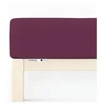 Schlafgut Spannbetttuch Casual aus Bio Baumwolle 120x200 - 130x200 cm | purple-deep -