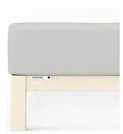 Schlafgut Spannbetttuch Casual aus Bio Baumwolle 180x200 - 200x200 cm | grey-light -