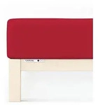 Schlafgut Spannbetttuch Casual aus Bio Baumwolle 120x200 - 130x200 cm | red-deep -