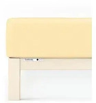 Schlafgut Spannbetttuch Casual aus Bio Baumwolle 120x200 - 130x200 cm | yellow-mid -