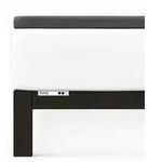 Schlafgut Topper Spannbetttuch Pure aus Bio Baumwolle 90x190 - 100x220 cm | grey-deep