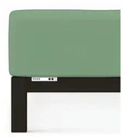 Schlafgut Boxspring Spannbetttuch Pure aus Bio Baumwolle 90x190 - 100x220 cm 