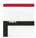 Schlafgut Topper Spannbetttuch Pure aus Bio Baumwolle 120x200 - 130x220 cm | red-deep