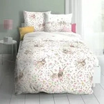 Kaeppel Mako-Satin Bettw&auml;sche H&auml;schen rosa 135x200 cm + 80x80 cm -...