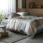 Irisette Mako-Satin Bettw&auml;sche Magic Schiedam natur 135x200 cm + 80x80 cm -