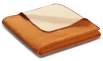 Biederlack Wohndecke Melange Doubleface 150x200 cm | ocker-beige - orange