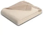Biederlack Wollplaid Doubleface 130x170 cm | natur-beige - beige