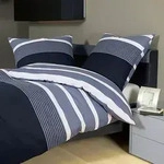 Janine Feinbiber Bettw&auml;sche Davos 65030 silber 135x200 cm + 80x80 cm -...