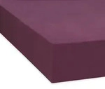 Traumschlaf Feinbiber Spannbettlaken 80x200 cm | beere - lila