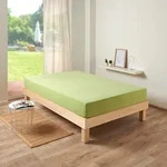 Traumschlaf Frottee Stretch Spannbettlaken 90x200 - 100x200 cm | lindgr&uuml;n -...