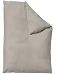 Schlafgut Woven Satin Bettw&auml;sche Bettbezug einzeln 155x220 cm | sand-mid - beige
