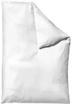 Schlafgut Woven Satin Bettw&auml;sche Bettbezug einzeln 135x200 - 140x200 cm | full-white