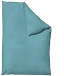 Schlafgut Woven Satin Bettw&auml;sche Bettbezug einzeln 155x220 cm | petrol-mid - blau