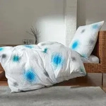 Traumschlaf Frottee Bettw&auml;sche Mariko jade 155x220 cm + 80x80 cm - gr&uuml;n;blau