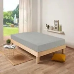 Traumschlaf Frottee Stretch Spannbettlaken 90x200 - 100x200 cm | grau - grau
