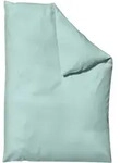 Schlafgut Woven Satin Bettw&auml;sche Bettbezug einzeln 155x220 cm | petrol-light - blau