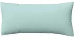 Schlafgut Woven Satin Bettw&auml;sche Kissenbezug einzeln 40x80 cm | petrol-light - blau