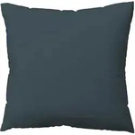 Schlafgut Woven Satin Bettw&auml;sche Kissenbezug einzeln 80x80 cm | grey-deep - grau
