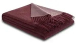 Biederlack Plaid Warm Shades, 80% Wolle, 20% Kaschmir 150x200 cm | bordeaux-parfait -