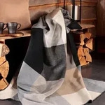 Biederlack Wohndecke Alp Square 150x200 cm - beige;grau;braun