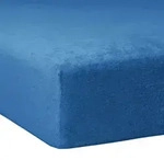 Traumschlaf Flausch Frottee Spannbettlaken 140x200 cm - 160x200 cm | kobalt -...