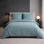 Traumschlaf Melange Bettw&auml;sche 200x200 cm + 2x 80x80 cm | mint - gr&uuml;n