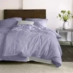 Irisette Seersucker Bettw&auml;sche Easy Eindhoven 140x200 cm + 70x90 cm | lavend -...