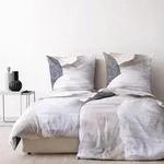 Apelt Mako-Satin Bettw&auml;sche Silence natur 135x200 cm + 80x80 cm - beige;grau