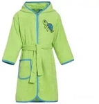 Playshoes Frottee-Bademantel Schildkr&ouml;te gr&uuml;n 86/92 - gr&uuml;n