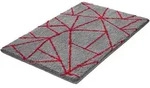 Kleine Wolke Badteppich Bondi 70x120 cm - rot;grau