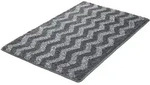 Kleine Wolke Badteppich Zack 60x90 cm | schiefer - grau