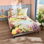Kaeppel Mako-Satin Bettw&auml;sche Tutto Bene bunt 135x200 cm + 80x80 cm - bunt