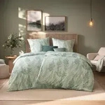 Estella Mako Interlock Jersey Bettw&auml;sche Hedi salbei 135x200 cm + 80x80 cm -...