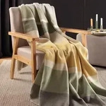 Biederlack Wohndecke Stripe Delight gr&uuml;n 150x200 cm - gr&uuml;n;gelb