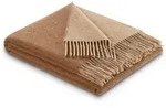 Biederlack Plaid Warm Shades, 80% Wolle, 20% Kaschmir 150x200 cm | camel-beige -