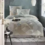 Irisette Mako-Satin Bettw&auml;sche Wave 8716 natur 135x200 cm + 80x80 cm - grau;braun
