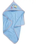 Playshoes Kinder Kapuzentuch Bagger bleu 75x75 cm - blau