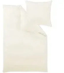 Curt Bauer Uni Mako-Satin Bettw&auml;sche 135x200 cm + 80x80 cm | champagner - gelb