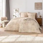 Estella Mako Interlock Jersey Bettw&auml;sche Gregorio sand 155x220 cm + 80x80 cm - beige