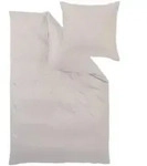 Curt Bauer Uni Mako-Satin Bettw&auml;sche 155x220 cm + 80x80 cm | leinen - beige
