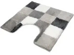 Kleine Wolke Badteppich Caro WC-Vorleger 55x55 cm | flanell - beige;grau